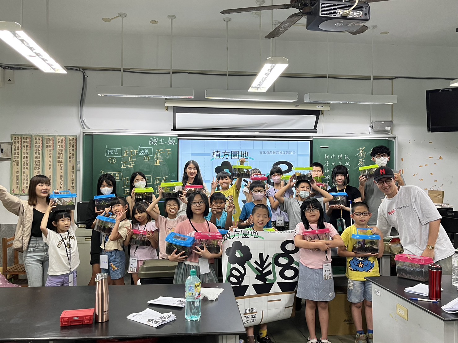 中原大學暑假至陳康國小，進行文化資產教育推廣營隊。