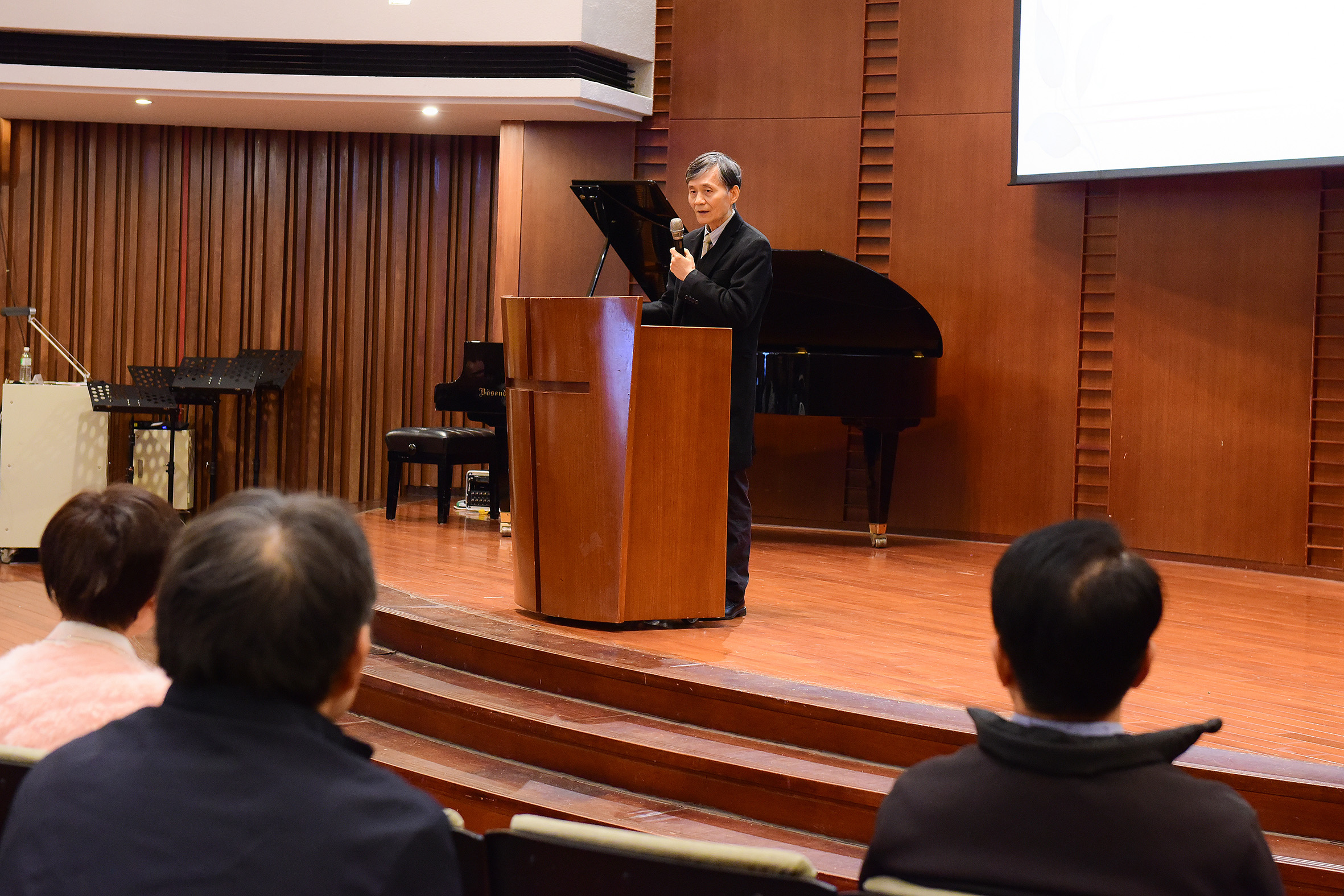 中原大學校長李英明表示，校牧處升格揭牌典禮是中原迎接建校70周年的重要活動，別具意義。