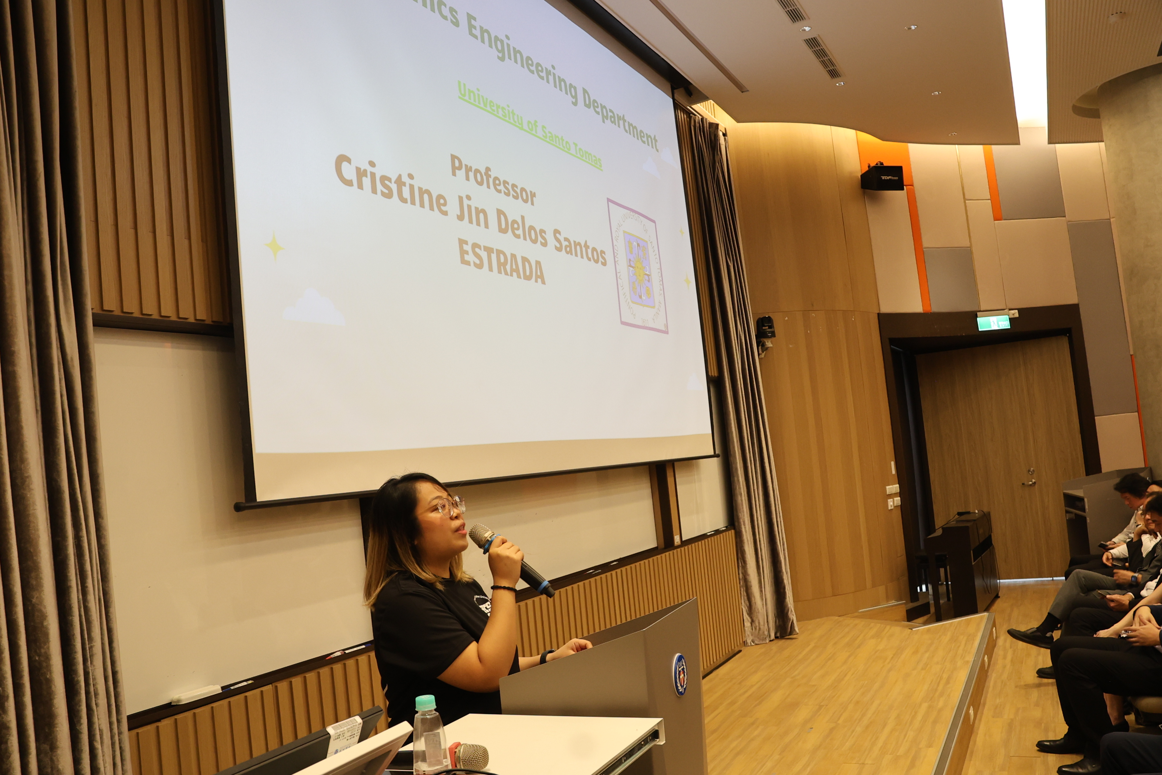 Opening remark by Prof. Estrada from University of Santo Tomas