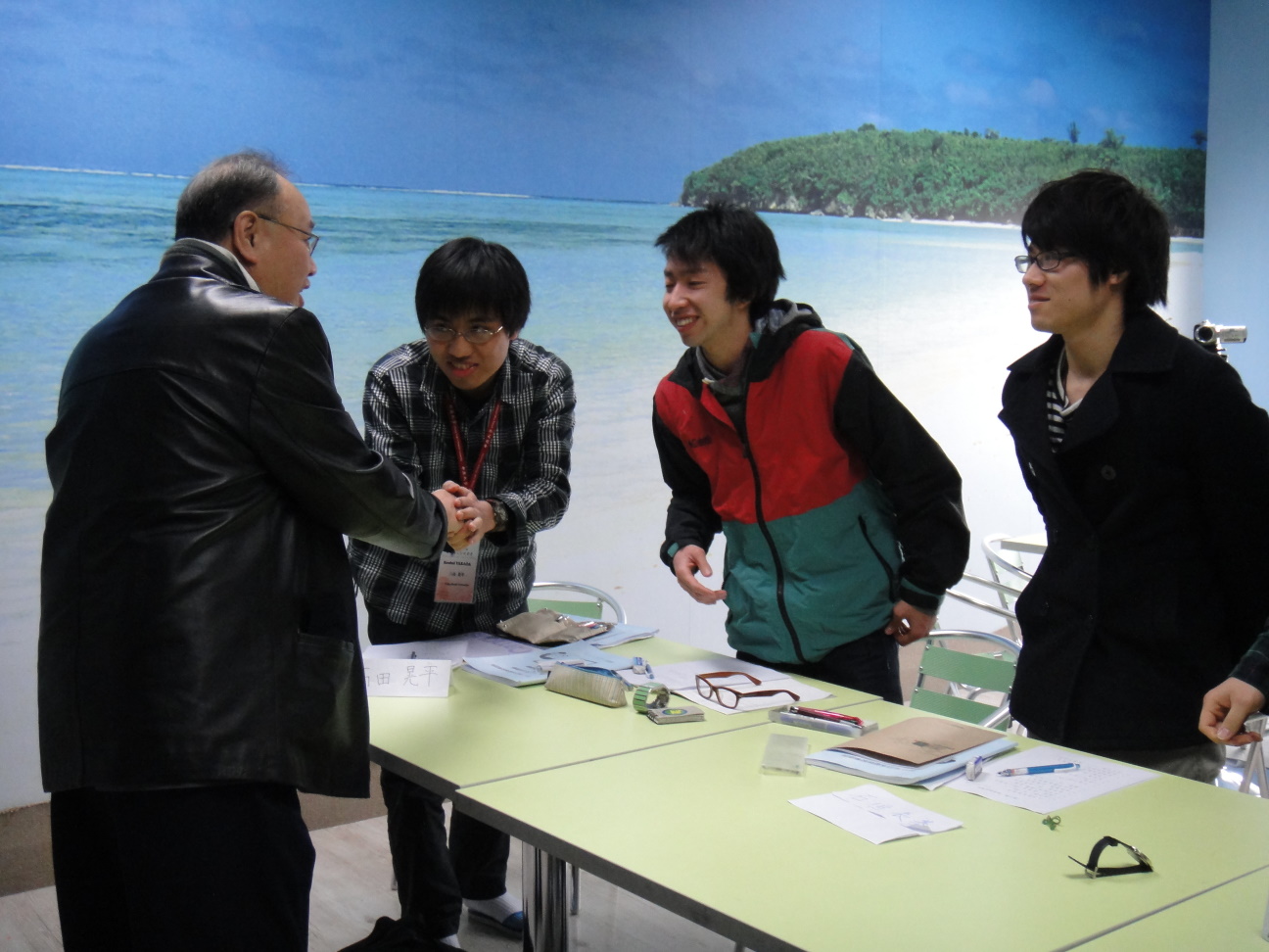 日本311大地震後，中原大學聯繫在當地的中原交換學生