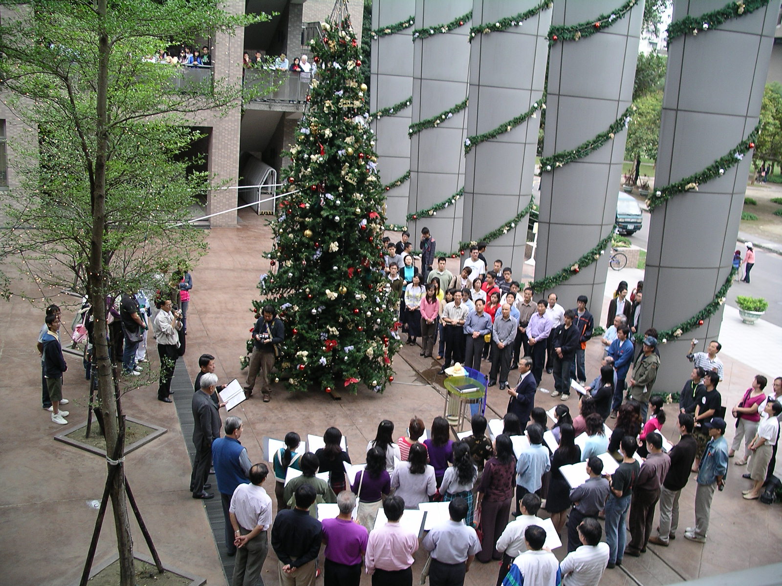 中原大學點燈活動現場
