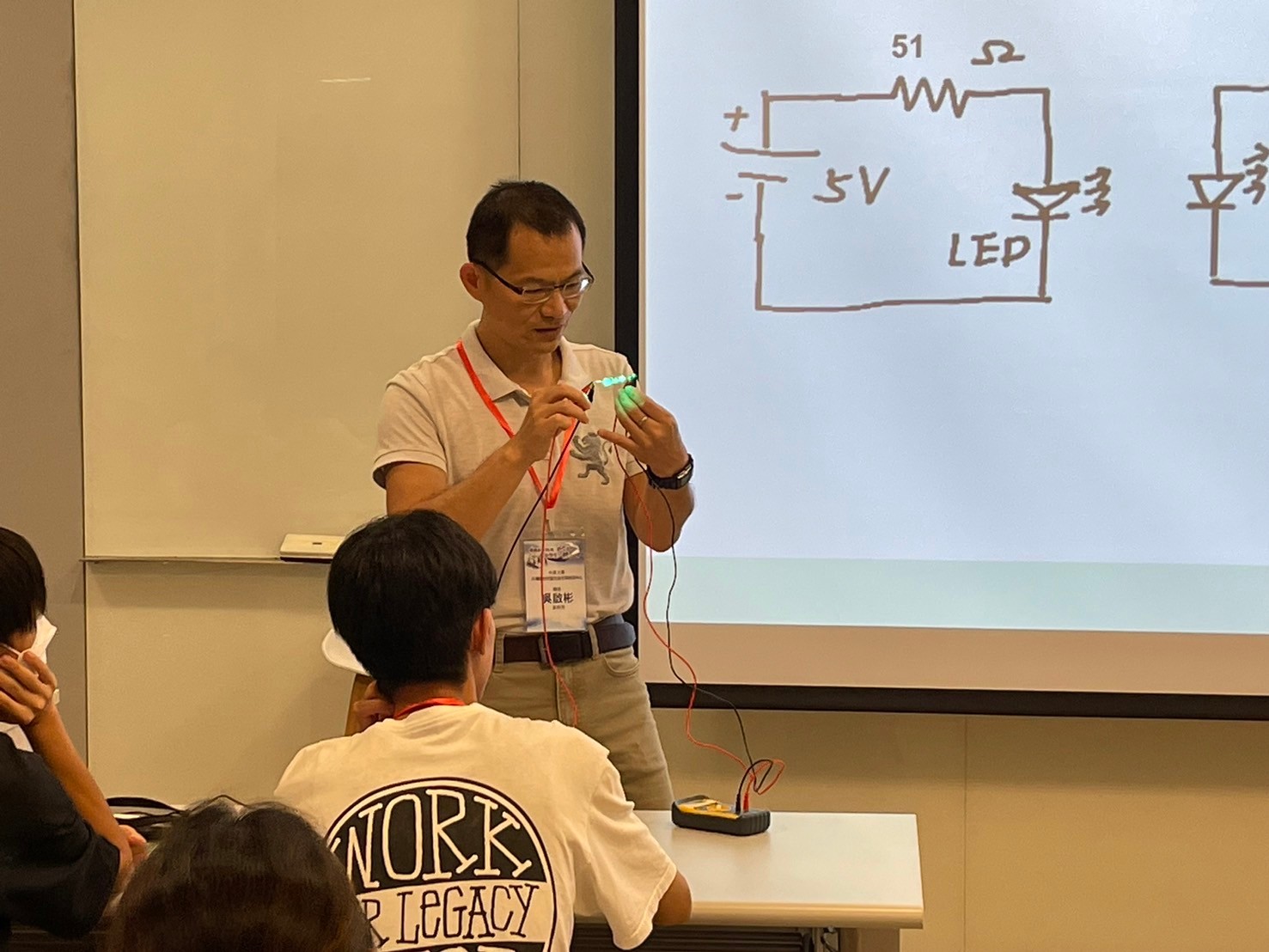 物理系吳啟彬老師帶領學生探究寬能隙半導體的光電特性