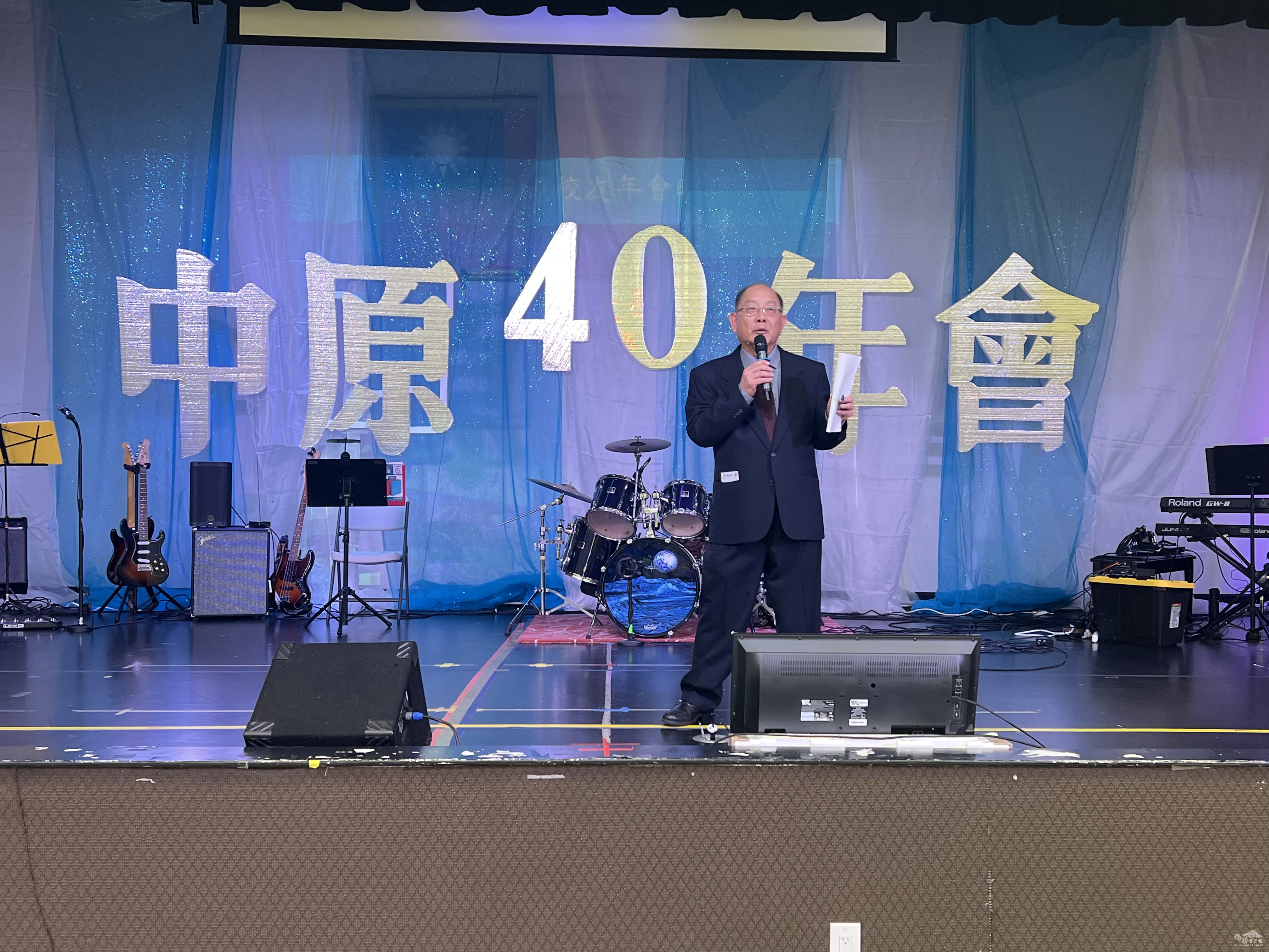 北加州校友會會長張純浩致歡迎詞