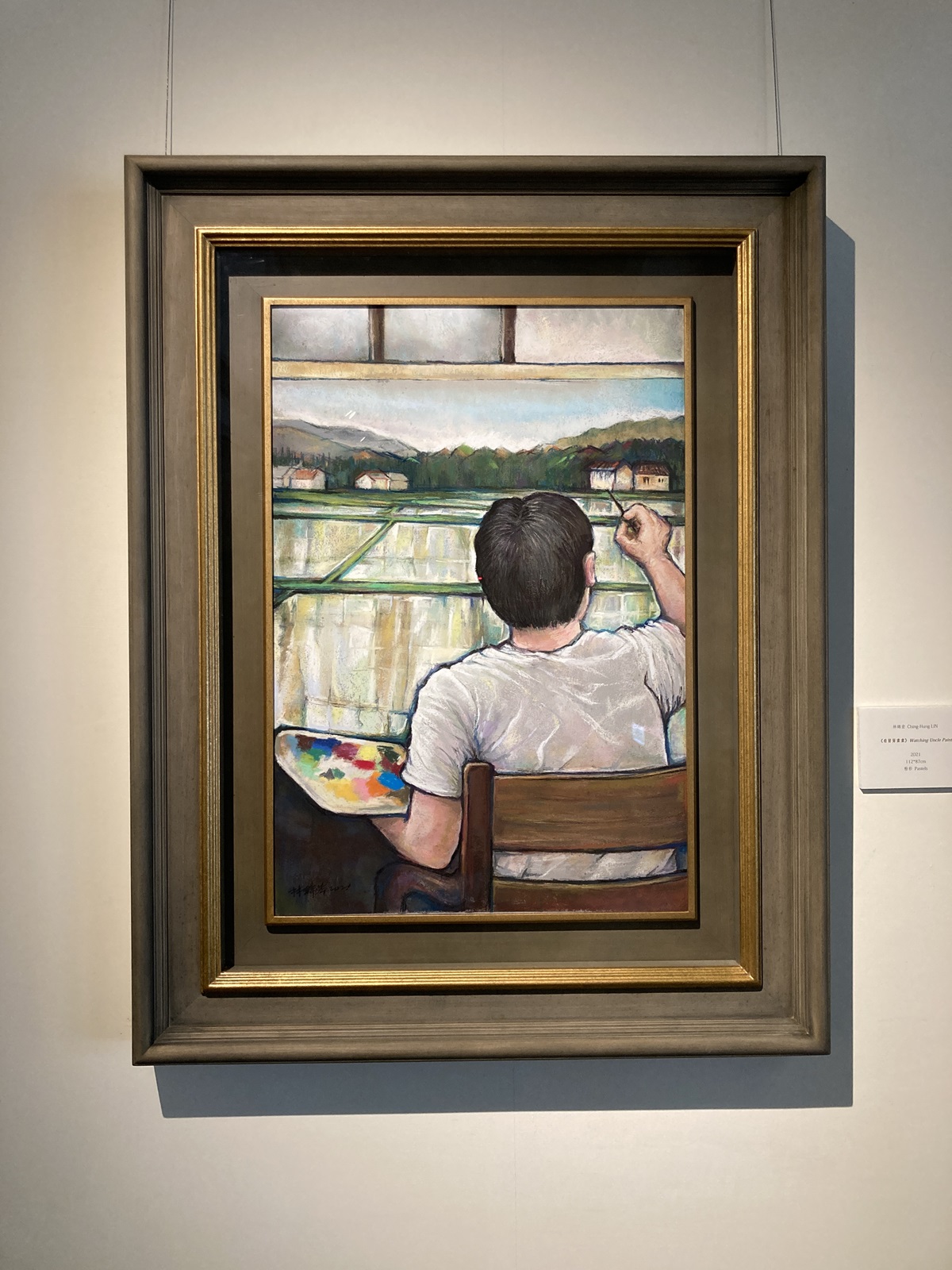 作品「看舅舅畫畫」