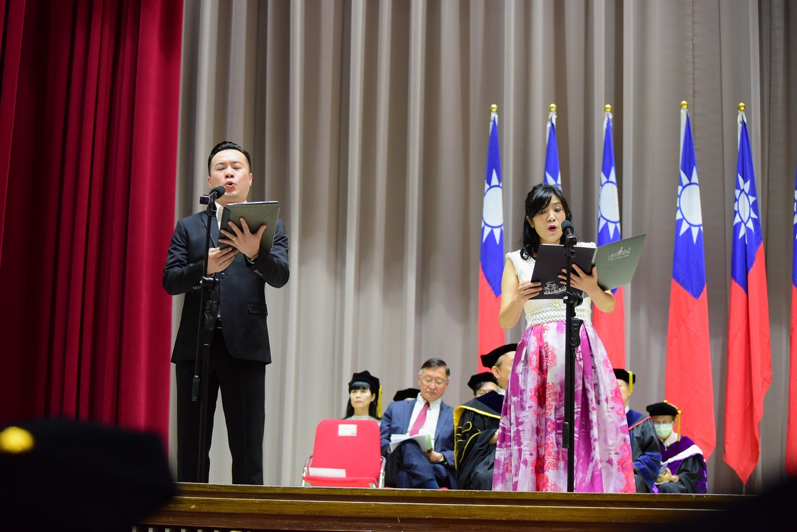 典禮上舉行現場演奏
