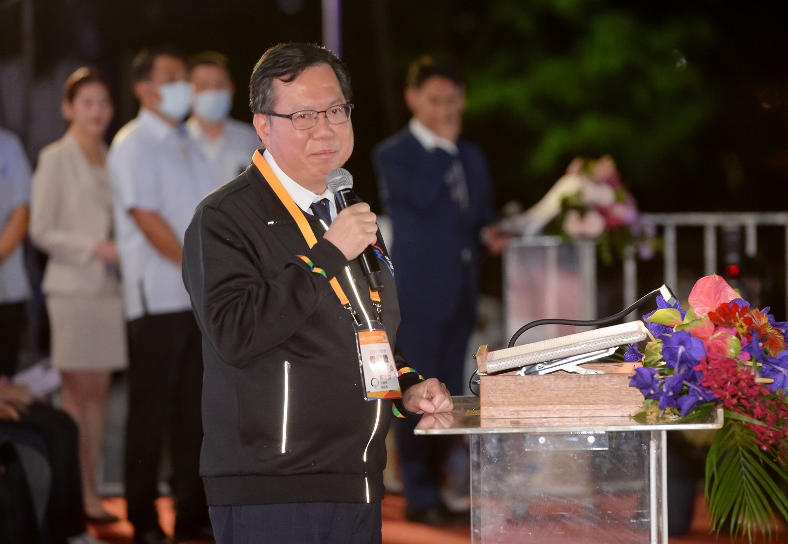 行政院副院長鄭文燦致詞時說，桃園繼中央、國立體大之後，由中原大學承辦全大運