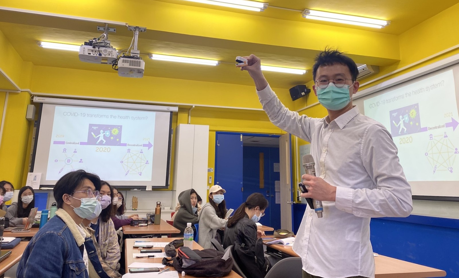 國際交流也是中原醫工相當重視的一環，圖為美國杜克大學教授吳浩榳獲邀授課情形。