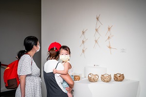 本次的展出除了工藝師精采的作品，也有國中小學生的竹編成果，希望讓更多人認識了解竹編工藝。